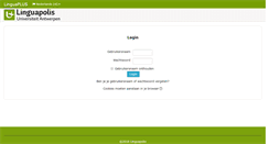 Desktop Screenshot of elearning.linguapolis.be